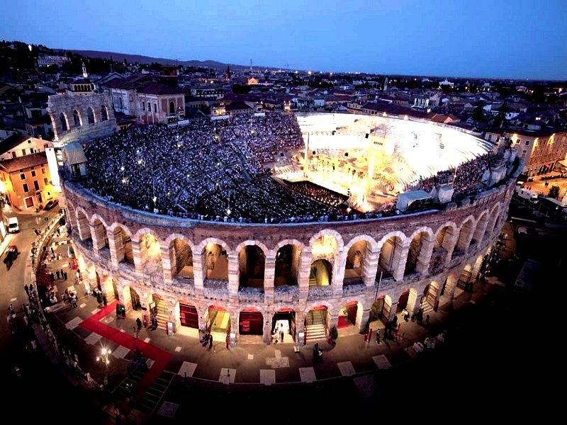 Verona Arena Roman amphitheatre exterior