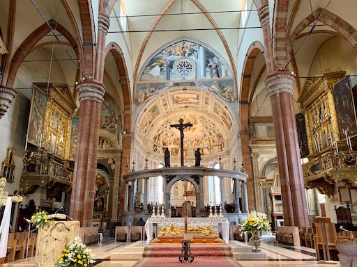 Interior of Verona Cathedral (Duomo di Verona)